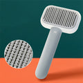 Self-Cleaning Pet Brush — One Press, Fresh Start